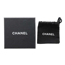 将图像加载到图库查看器中，CHANEL CC Logo Brooch Black Metal  Rhinestone
