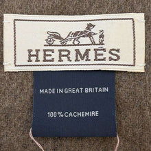 Load image into Gallery viewer, HERMES Reversible Scarf Navy/Beige Cashmere
