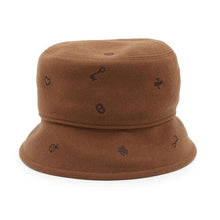 将图像加载到图库查看器中，HERMES Debbie Bag Charm Bucket Hat Size 58 Brown Cashmere100%
