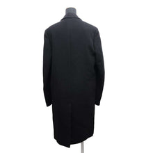 Load image into Gallery viewer, HERMES Long Coat Size Chronomat 44 Black Cashmere Leather
