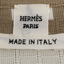 将图像加载到图库查看器中，HERMES Short Zip Jacket Mosaique Size 34 Beige/White Silk64% Cotton19% Nylon16% Polyurethane1%
