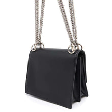 将图像加载到图库查看器中，FENDI Canai Monster ChainShoulder Bag Black8M0381 Leather
