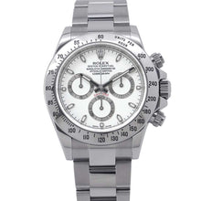 将图像加载到图库查看器中，ROLEX Cosmograph Daytona W40mm Stainless Steel White Dial116520
