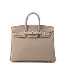 将图像加载到图库查看器中，HERMES Birkin Verso Etoupe/Marron Fonce Togo Leather Size 25
