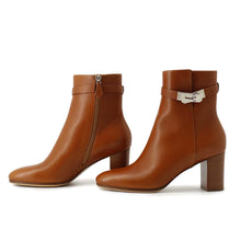 Load image into Gallery viewer, HERMES Saint Germain Boots Brown Calf Leather Size 39 1/2
