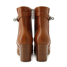 Load image into Gallery viewer, HERMES Saint Germain Boots Brown Calf Leather Size 39 1/2
