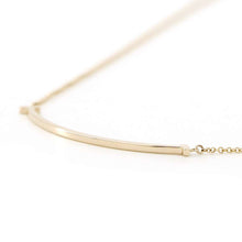 Load image into Gallery viewer, TIFFANY&amp;Co. T Smile Necklace Size Small60011679 18K Yellow Gold
