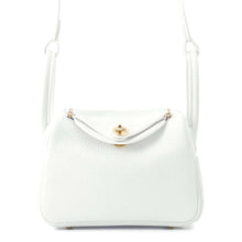 Load image into Gallery viewer, HERMES Lindy New White Taurillon Clemence Size Mini
