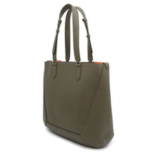 Load image into Gallery viewer, Alexander McQueen Alexander McQueen Edge Tote Bag Khaki7623421AAPO Leather Size Medium
