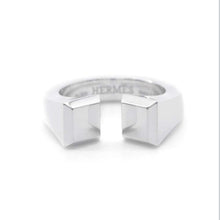 将图像加载到图库查看器中，HERMES Crew Deforge Ring GM Size 58/#18 SV925
