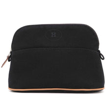 将图像加载到图库查看器中，HERMES BolidePouch Mini Black Canvas Size W7.9&quot;xH5.5&quot;xD2.6&quot;
