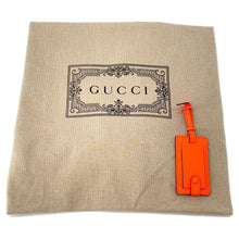 将图像加载到图库查看器中，GUCCI GG rubber effect Duffle Bag Bright Orange771235 GG Rubber Effect Size Medium
