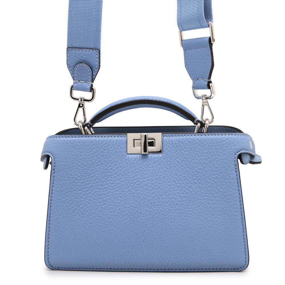 FENDI Peekaboo I.C.U. X-Cross Light Blue7VA582 Leather