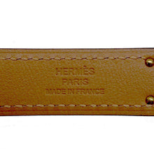 将图像加载到图库查看器中，HERMES Kelly belt Gold Epsom
