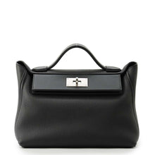 Load image into Gallery viewer, HERMES 24/24 Sac Van Quatre Black Togo Leather Swift Leather Size 29
