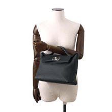 Load image into Gallery viewer, HERMES 24/24 Sac Van Quatre Black Togo Leather Swift Leather Size 29
