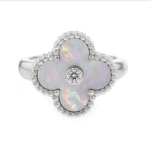 Load image into Gallery viewer, Van Cleef &amp; Arpels Vintage Alhambra Ring Size 49/#9VCARF48949/VCARF48900 18K White Gold
