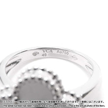 将图像加载到图库查看器中，Van Cleef &amp; Arpels Vintage Alhambra Ring Size 49/#9VCARF48949/VCARF48900 18K White Gold
