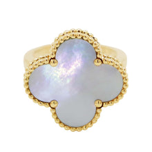 Load image into Gallery viewer, Van Cleef &amp; Arpels Magic Alhambra Ring Size 51/#11VCARF78950/VCARF78900 18K Yellow Gold
