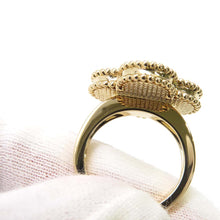 Load image into Gallery viewer, Van Cleef &amp; Arpels Magic Alhambra Ring Size 51/#11VCARF78950/VCARF78900 18K Yellow Gold
