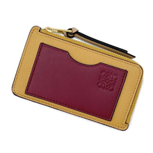 Load image into Gallery viewer, LOEWE Coin purse Card holder Leather Biscuit/Crimson/Paper KraftC660Z40X07 Leather
