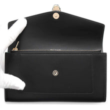 将图像加载到图库查看器中，BVLGARI Serpenti Forever Large Wallet Black294391 Calf Leather
