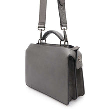 Load image into Gallery viewer, FENDI Peekaboo 2WAY Business Bag MetalicGray7VA530 Leather Size Small
