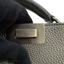 Load image into Gallery viewer, FENDI Peekaboo 2WAY Business Bag MetalicGray7VA530 Leather Size Small
