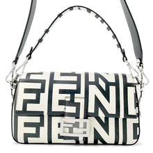 将图像加载到图库查看器中，FENDI Mamma Bucket ROMA Marc Jacobs collaboration White/Black8BR600 Leather
