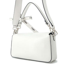 将图像加载到图库查看器中，FENDI Marc Jacobs collaboration Mamma Bucket 2way Handbag White/Black8BR600 Leather
