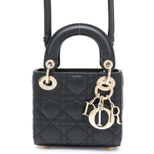 Load image into Gallery viewer, Dior Lady Dior Canage Black Lambskin Size micro
