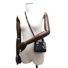 Load image into Gallery viewer, Dior Lady Dior Canage Black Lambskin Size micro
