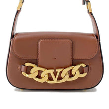 将图像加载到图库查看器中，Valentino Garavani V Logo Flap Shoulder Bag Brown1W2B0K81ZHF Leather
