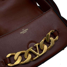 Load image into Gallery viewer, Valentino Garavani V Logo Flap Shoulder Bag Brown1W2B0K81ZHF Leather
