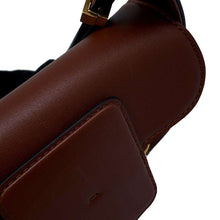 将图像加载到图库查看器中，Valentino Garavani V Logo Flap Shoulder Bag Brown1W2B0K81ZHF Leather
