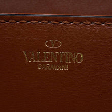 将图像加载到图库查看器中，Valentino Garavani V Logo Flap Shoulder Bag Brown1W2B0K81ZHF Leather
