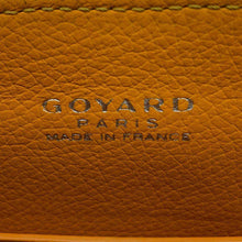 将图像加载到图库查看器中，GOYARD Saigon Navy BlueSAIGONMINTY12CL12P PVC Coated Canvas Leather Wood Size Mini
