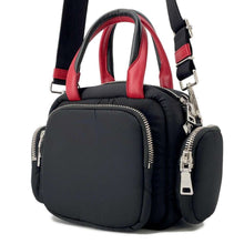 将图像加载到图库查看器中，PRADA Multi-pocket 2WAY Shoulder Bag Black/Red1BB061 Nylon
