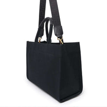 Load image into Gallery viewer, Gianni Versace Studded Logo 2WAY Tote Bag Black1A10397 Canvas
