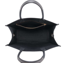 将图像加载到图库查看器中，Gianni Versace Studded Logo 2WAY Tote Bag Black1A10397 Canvas
