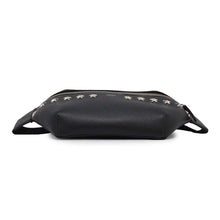 Load image into Gallery viewer, JIMMY CHOO Finsley Star Studded Crossbody Bag Black Leather
