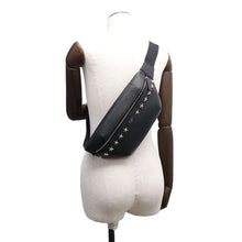 Load image into Gallery viewer, JIMMY CHOO Finsley Star Studded Crossbody Bag Black Leather
