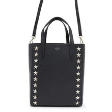 Load image into Gallery viewer, JIMMY CHOO Pegasi StarStudded 2WAYTote Bag Black Leather
