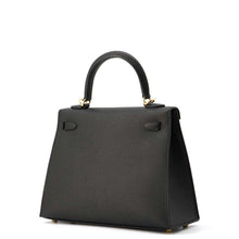 将图像加载到图库查看器中，HERMES Kelly Sellier Black Epsom Size 25
