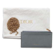 Load image into Gallery viewer, Dior Saddle Chain wallet BlueS5614CCEH Leather
