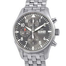 将图像加载到图库查看器中，IWC Pilot&#39;s Watches Chronograph Spitfire W43mm Stainless Steel Gray DialIW377719
