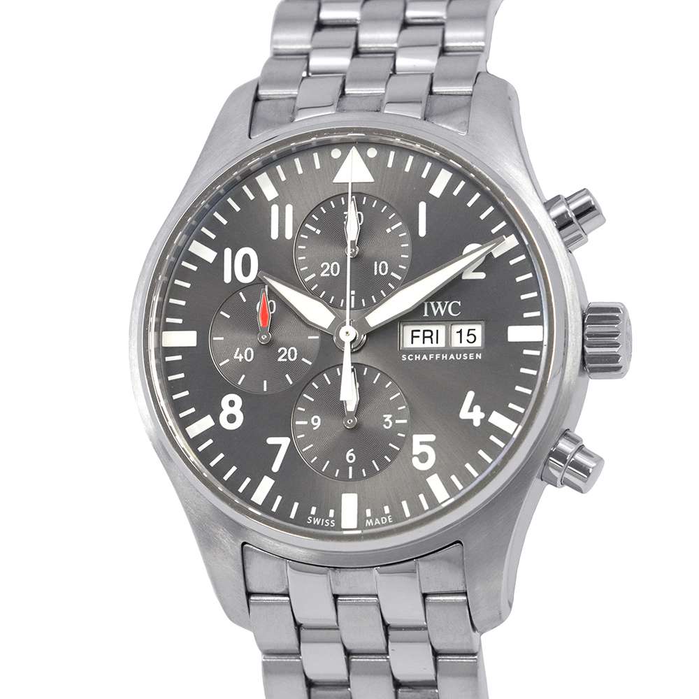 IWC Pilot's Watches Chronograph Spitfire W43mm Stainless Steel Gray DialIW377719