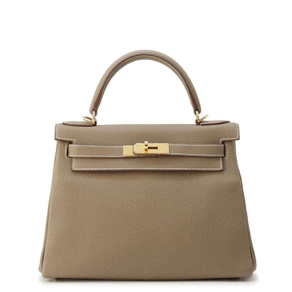 HERMES Kelly Retourne Etoupe Taurillon Clemence Size 28