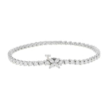 将图像加载到图库查看器中，TIFFANY&amp;Co. Victoria Diamond Line Bracelet Pt950
