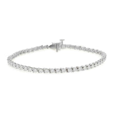 Load image into Gallery viewer, TIFFANY&amp;Co. Victoria Diamond Line Bracelet Pt950
